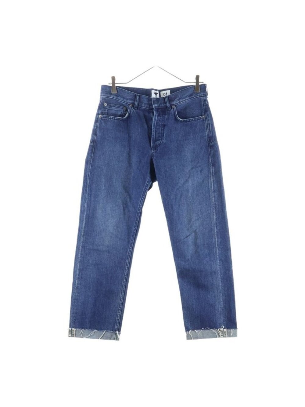 Dior Cut Off Boyfriend Denim Pants Jeans Indigo